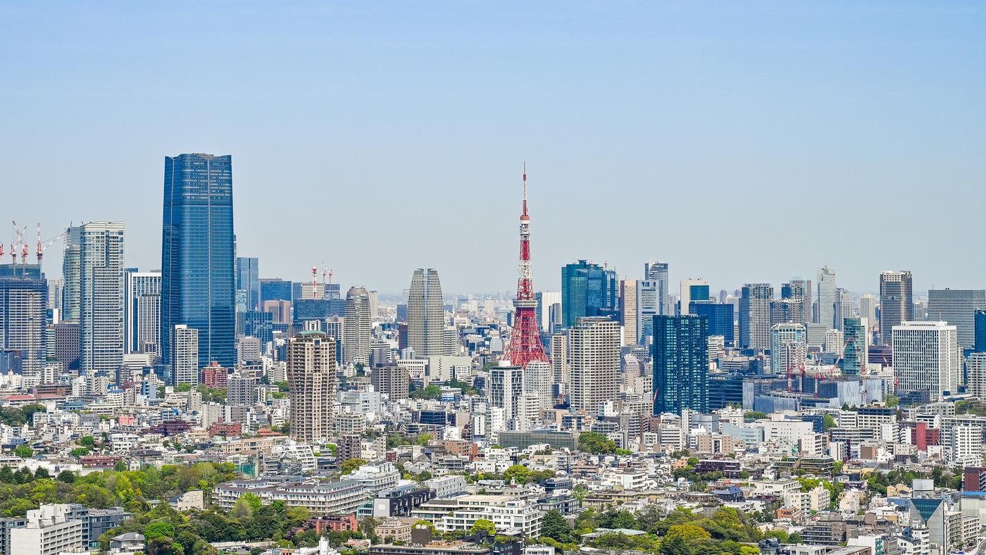 東京タワーと港区の街並み